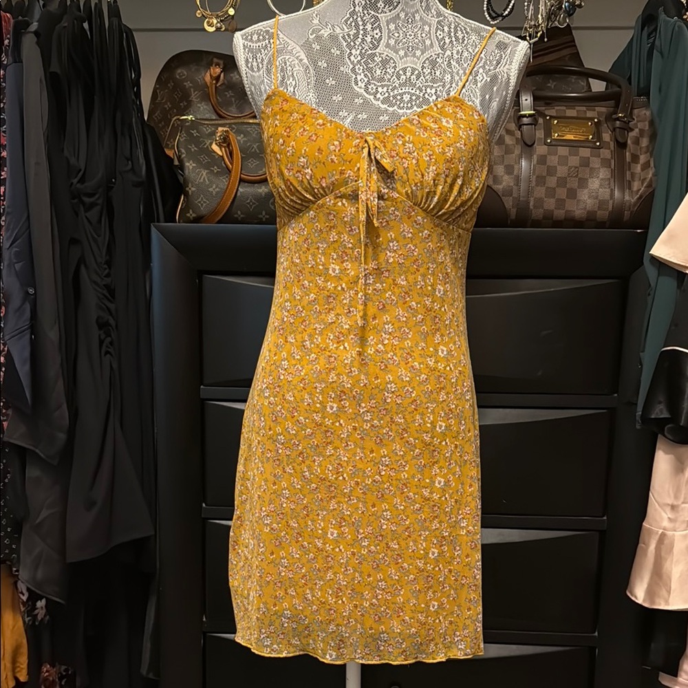 Floral Yellow Dress